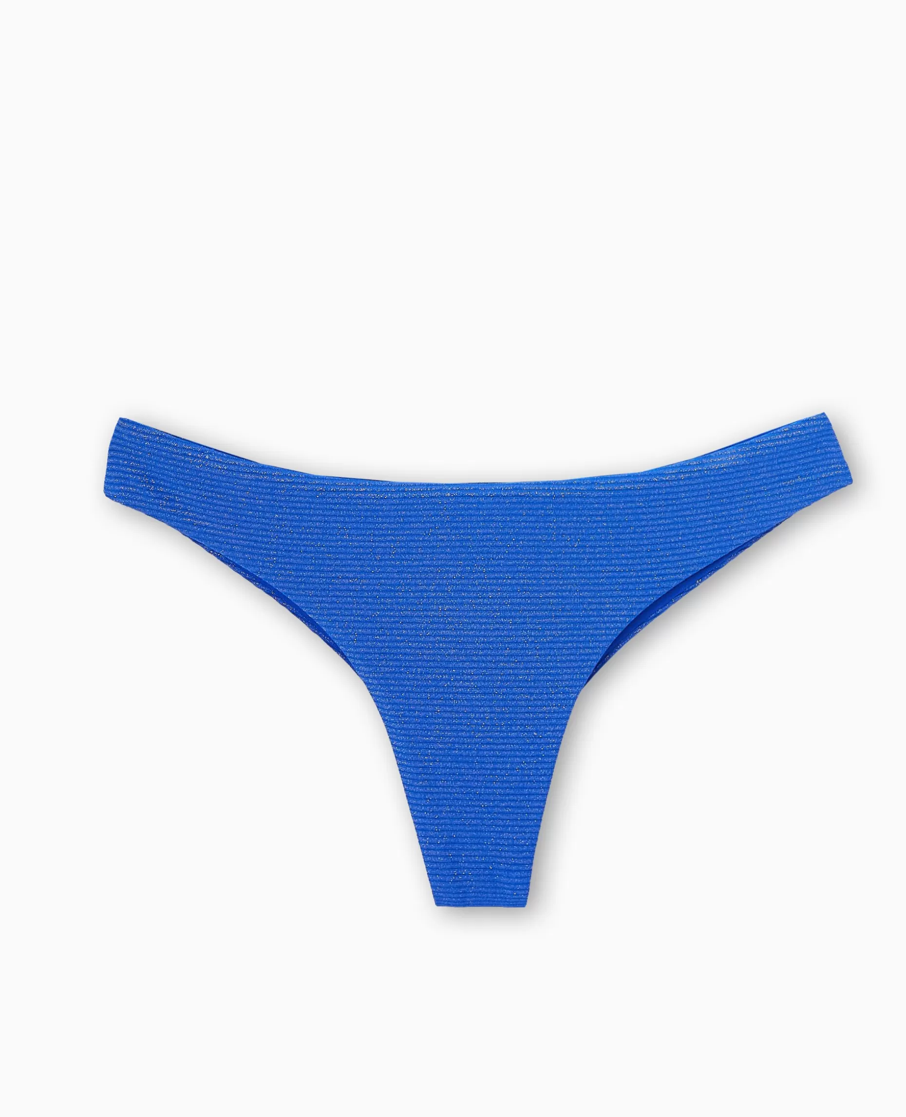 Fashion Pimkie Bas De Maillot De Bain Tanga Avec Lurex - bleu électrique