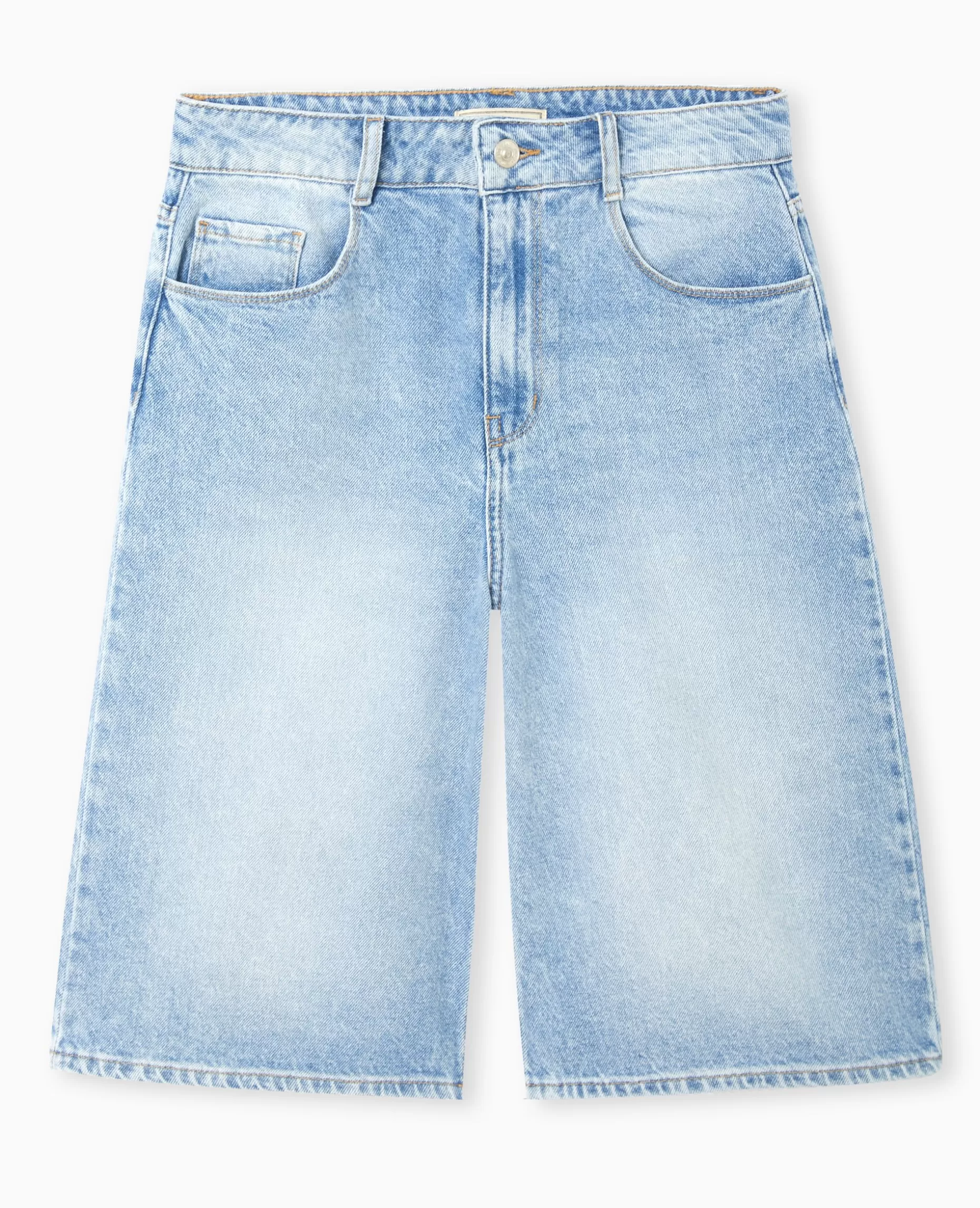Cheap Pimkie Bermuda En Jean Loose Taille Regular - bleu clair