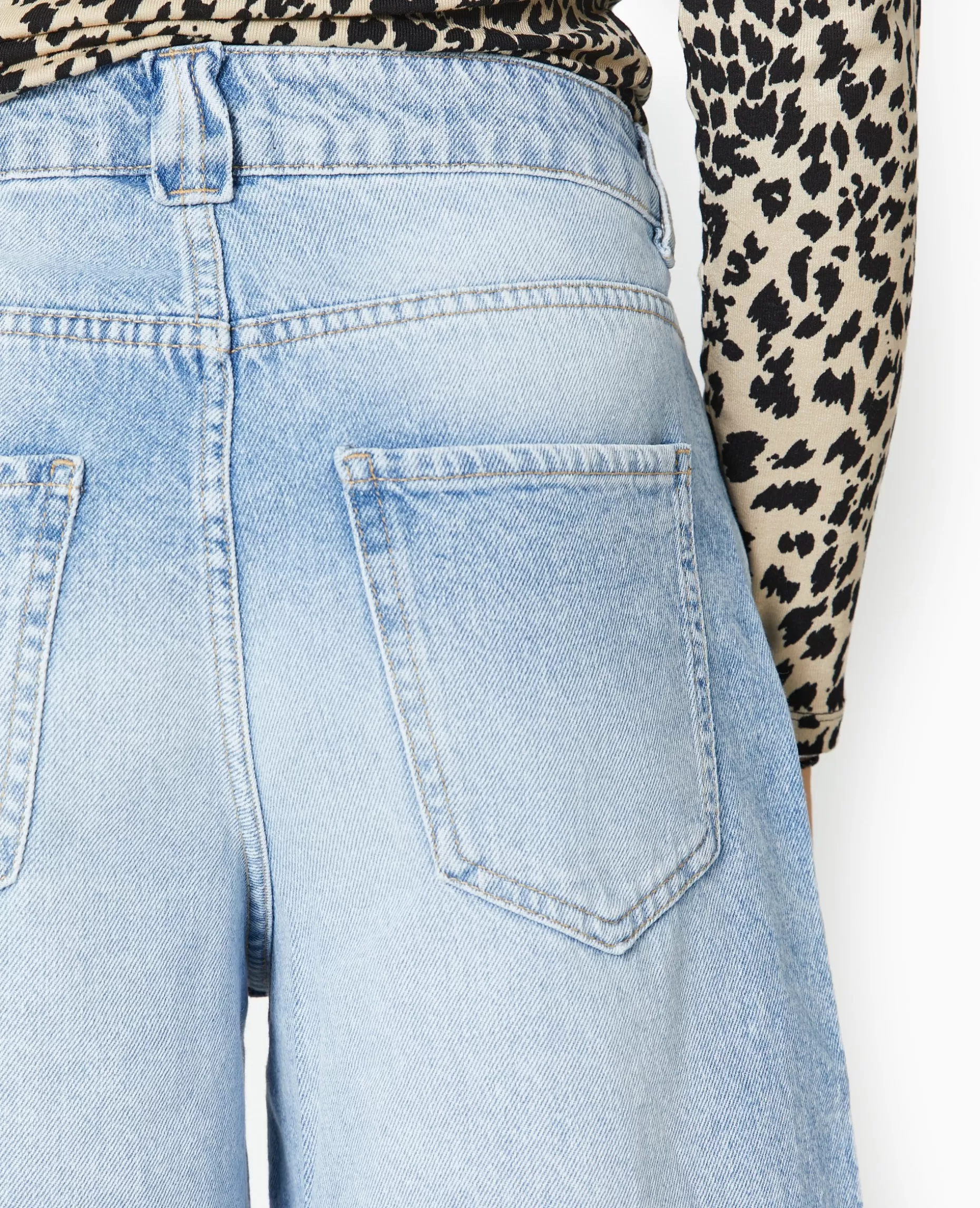 Cheap Pimkie Bermuda En Jean Loose Taille Regular - bleu clair