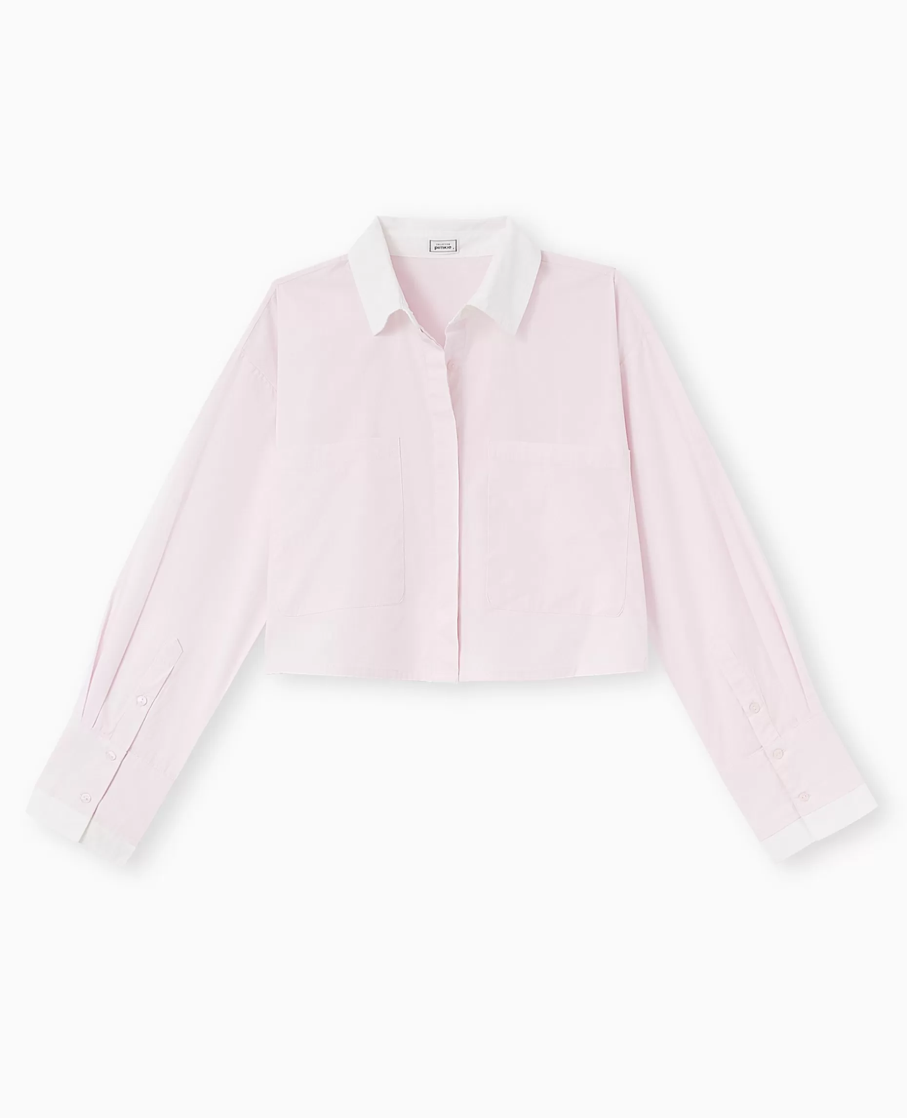 Best Pimkie Chemise Cropped Bicolore - rose clair