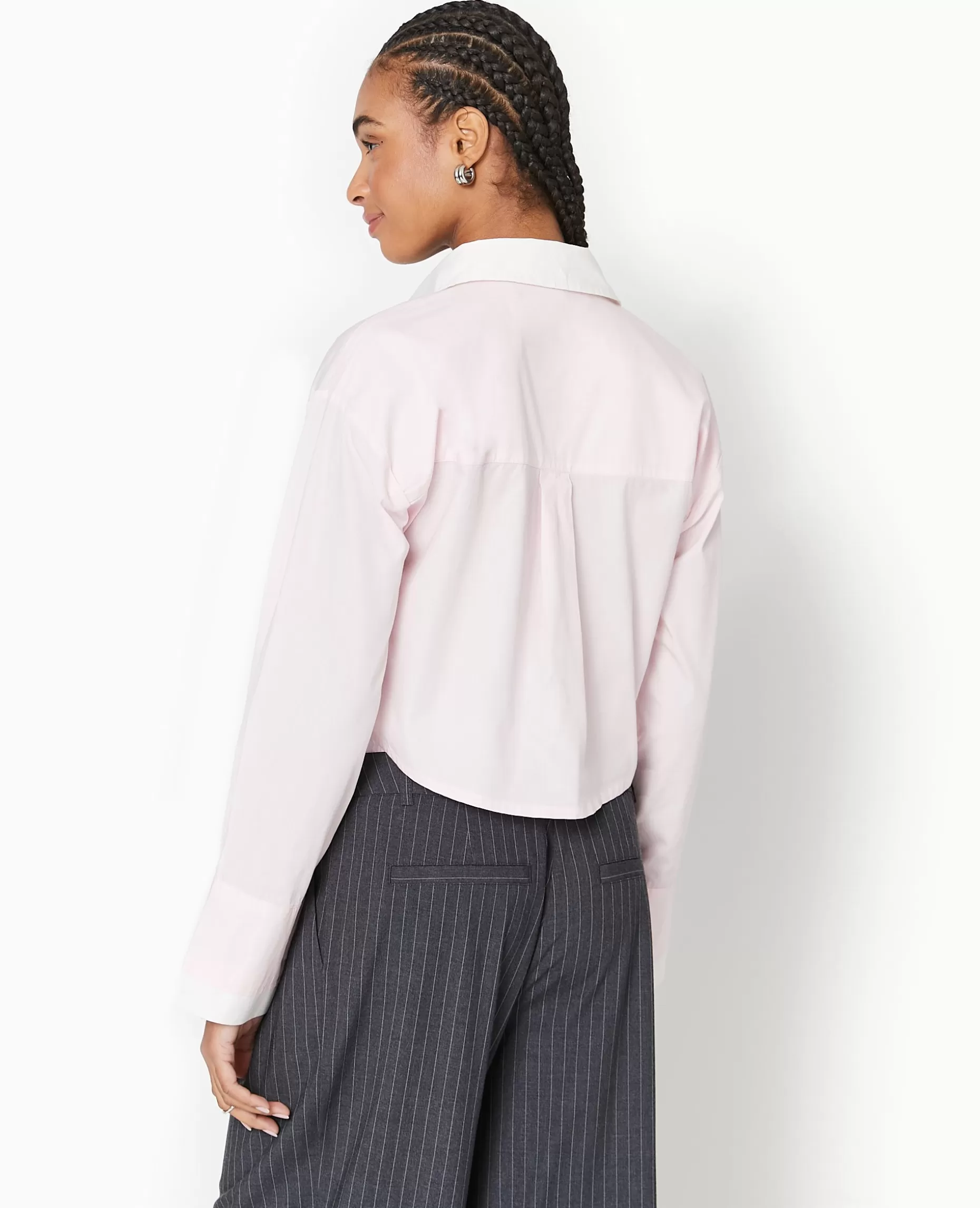 Best Pimkie Chemise Cropped Bicolore - rose clair