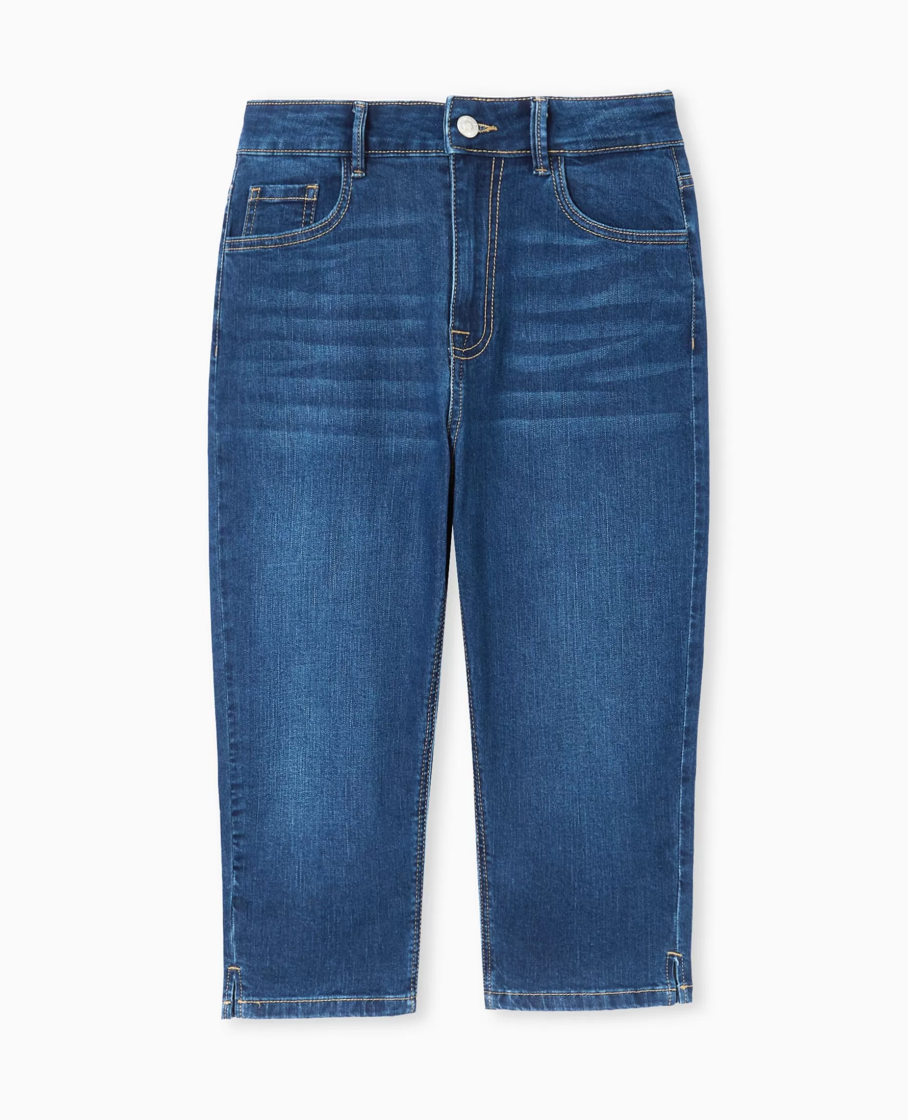 New Pimkie Corsaire Skinny En Jean Stretch Taille Haute - bleu