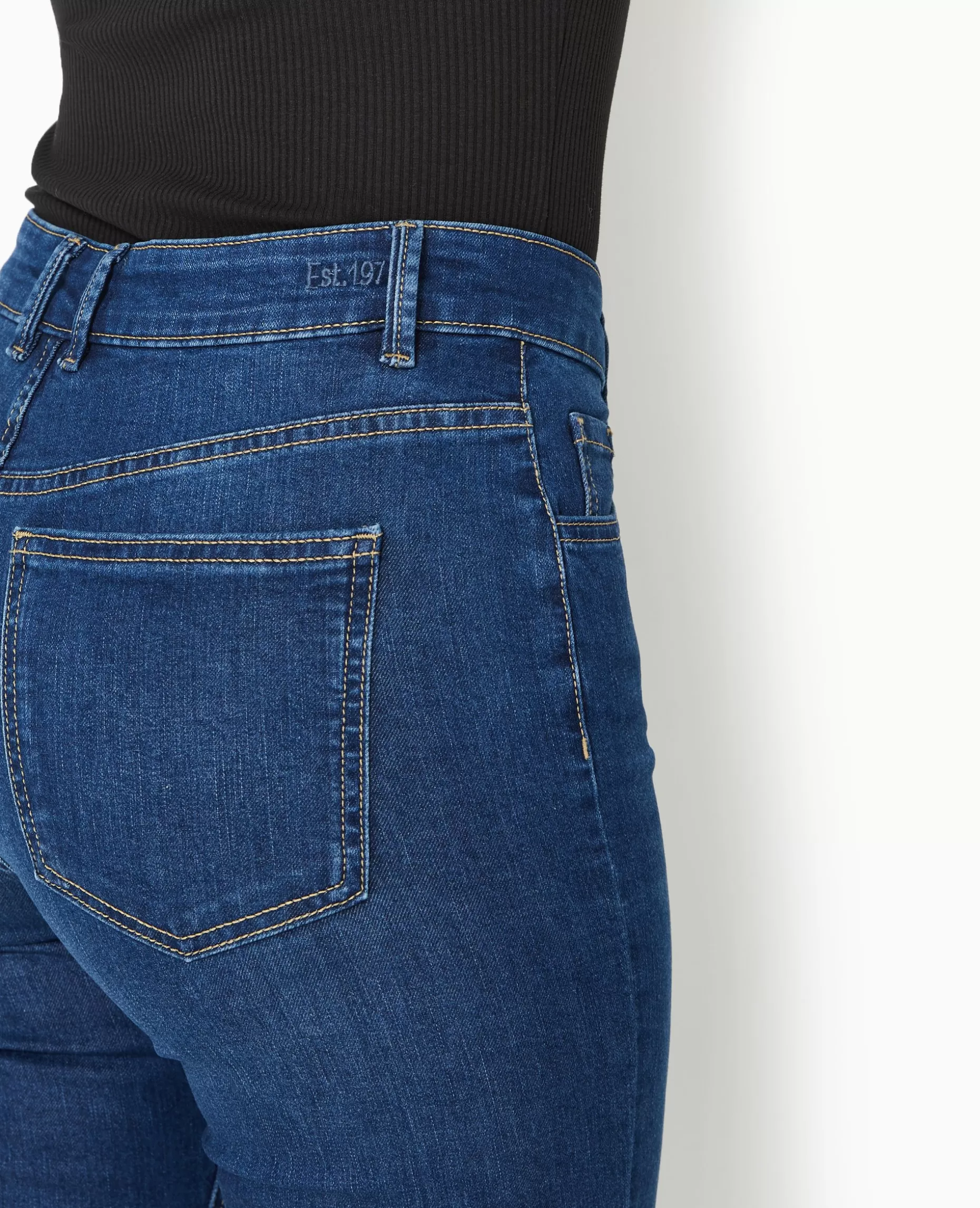 New Pimkie Corsaire Skinny En Jean Stretch Taille Haute - bleu