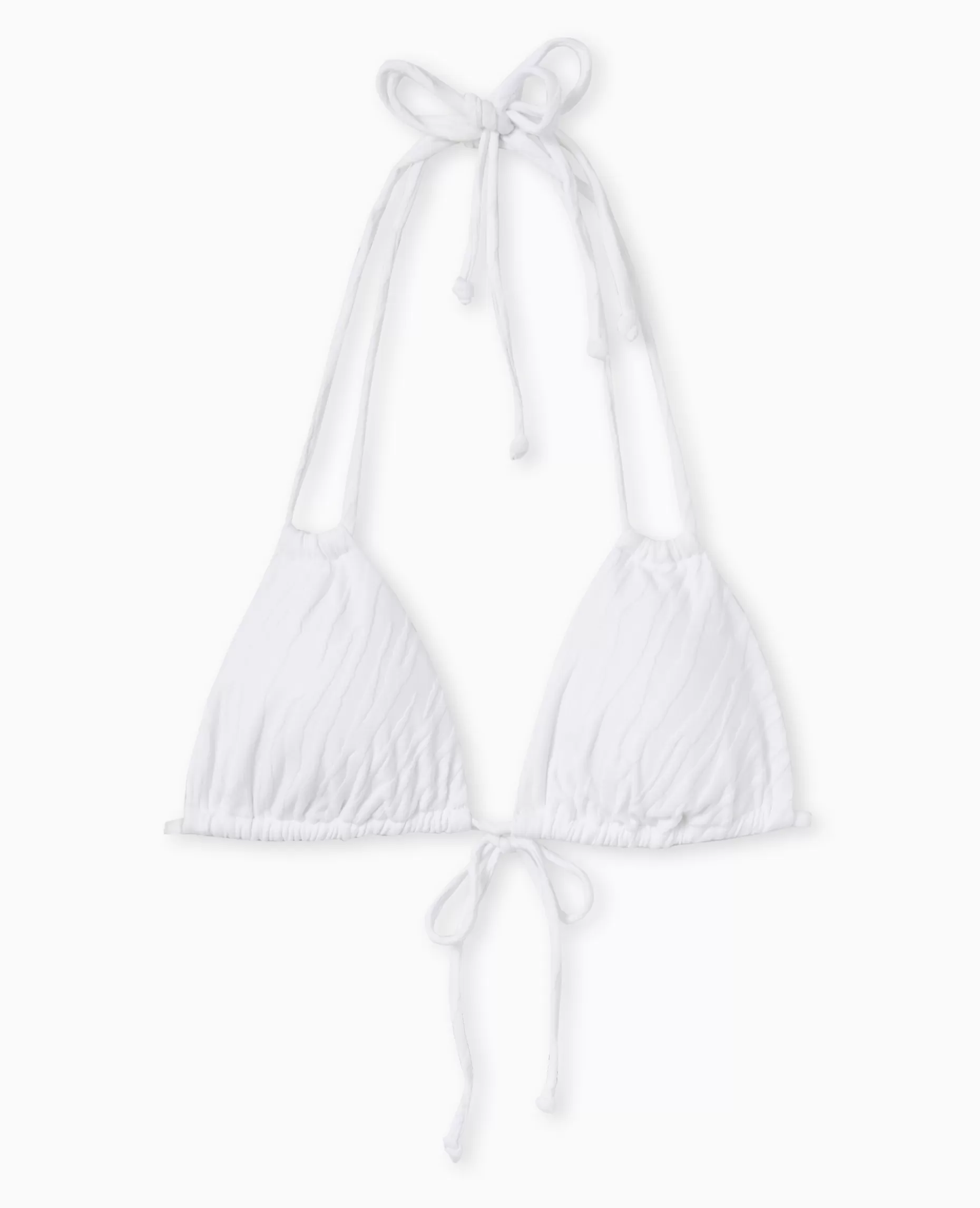 Sale Pimkie Haut De Maillot De Bain Triangle Multiposition - blanc