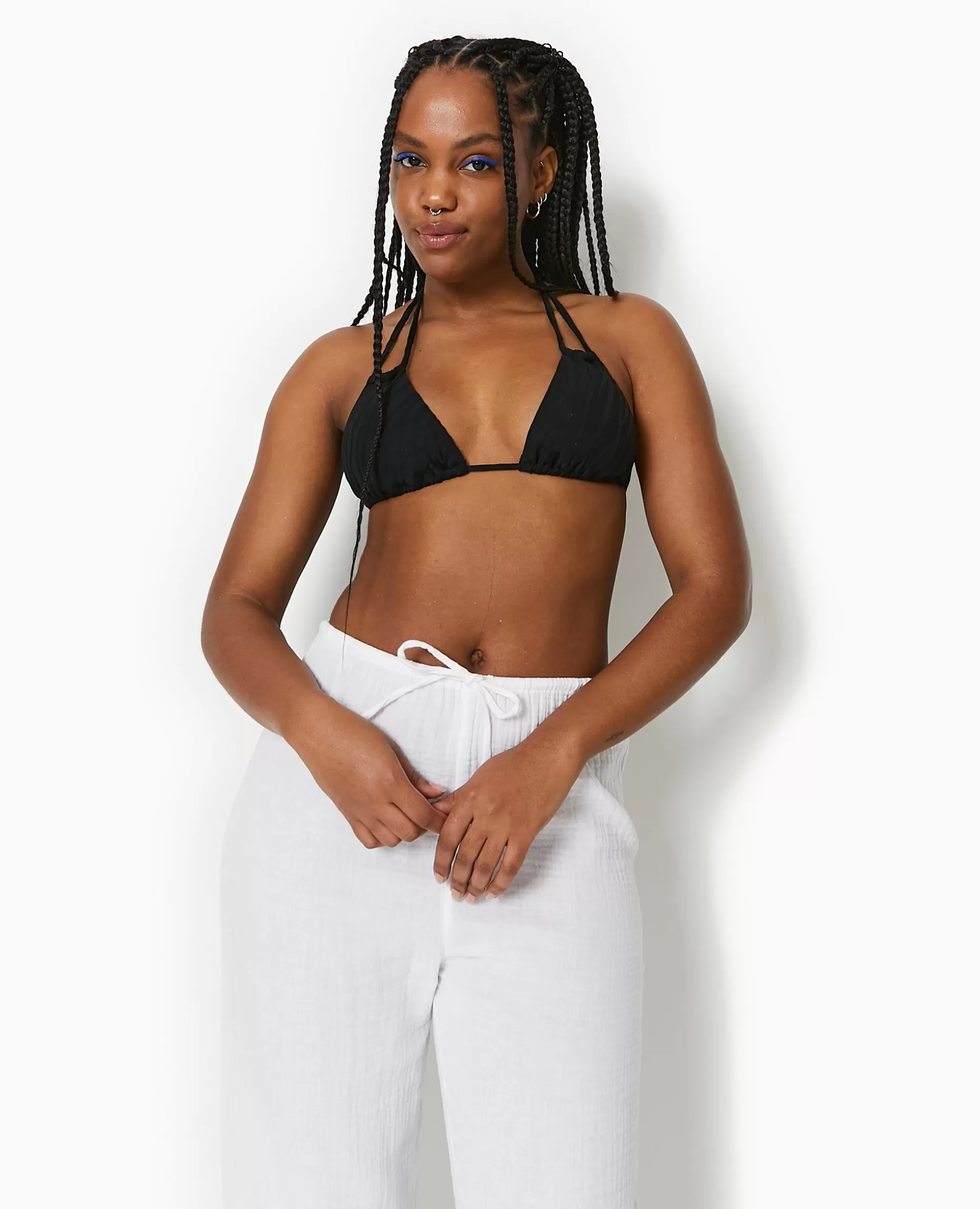 Online Pimkie Haut De Maillot De Bain Triangle Multiposition - noir