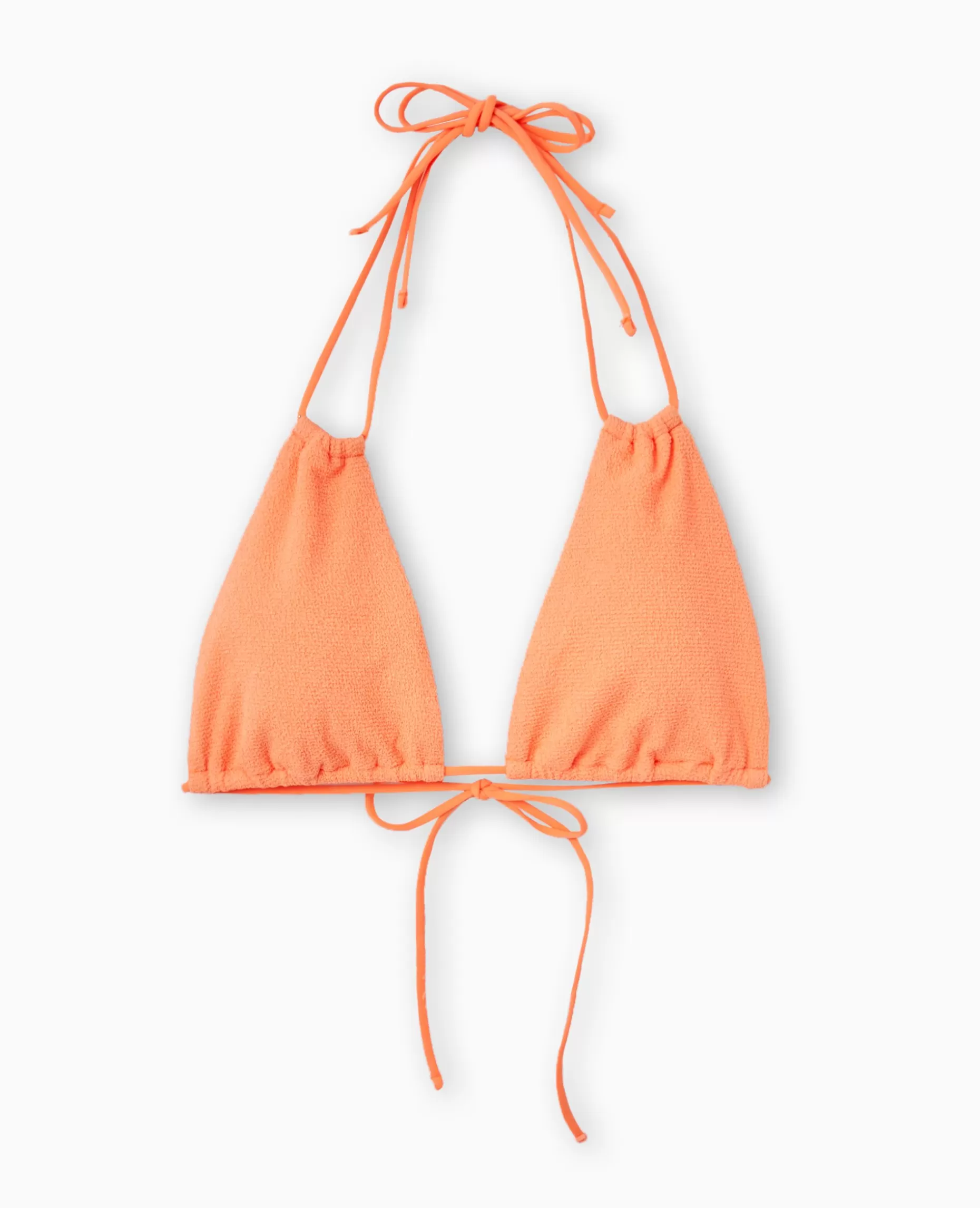 Best Sale Pimkie Haut De Maillot De Bain Triangle Multiposition - orange fluo