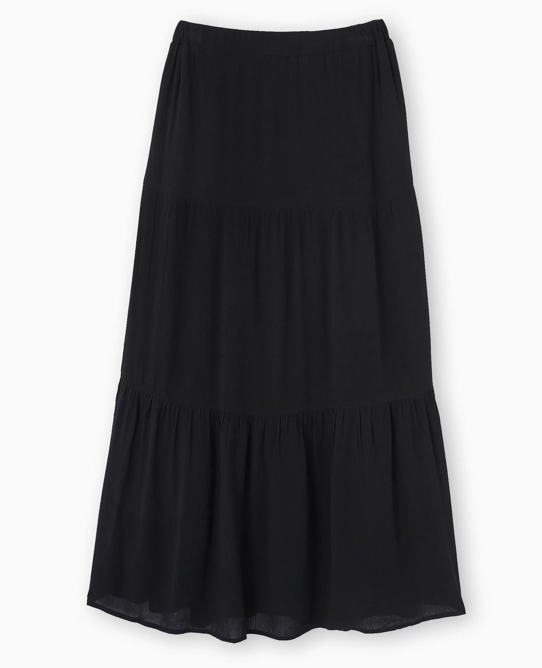 Best Sale Pimkie Jupon Long à étages - noir