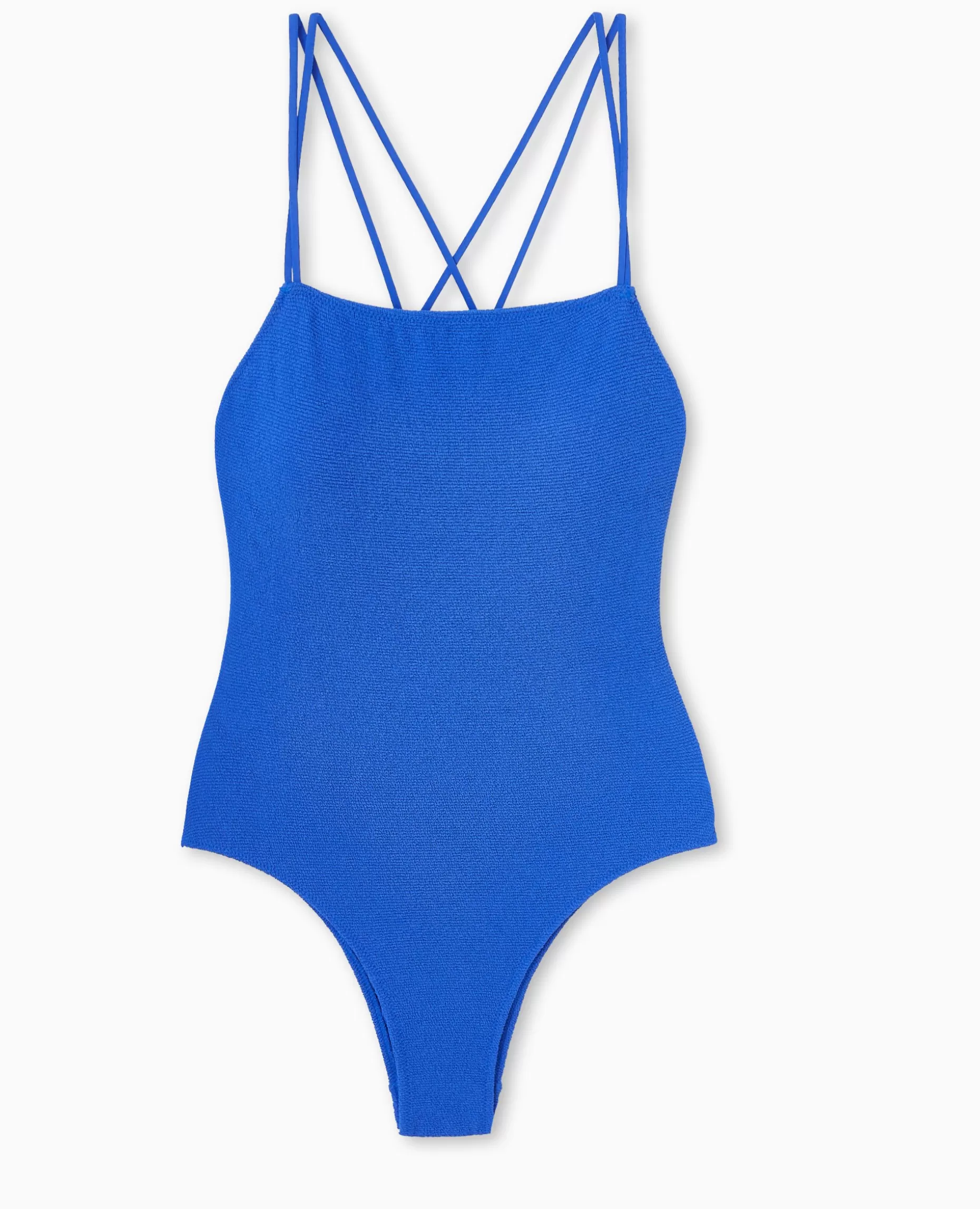 Flash Sale Pimkie Maillot De Bain 1 Piè;ce En Maille Reliéfée - bleu électrique