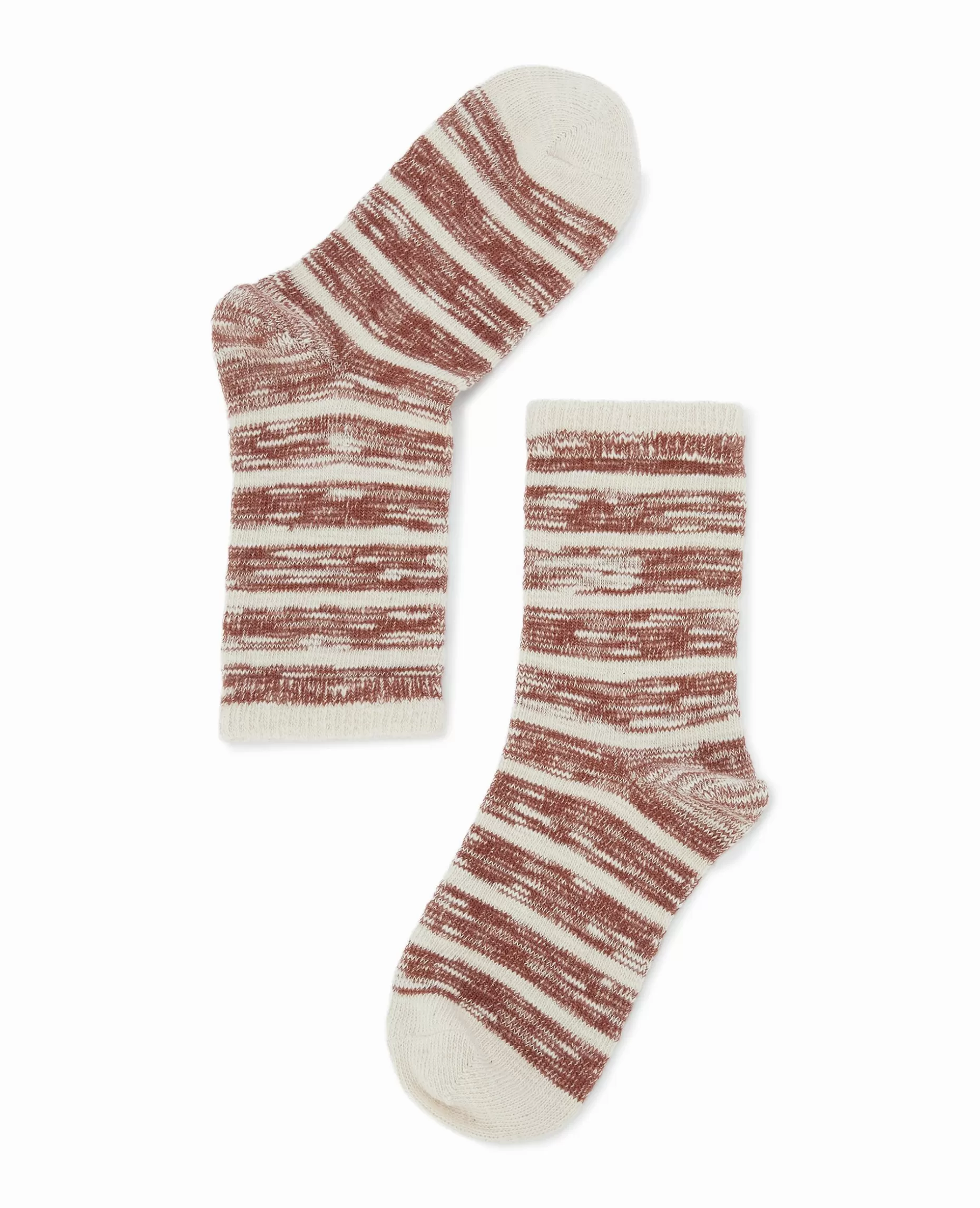 Clearance Pimkie Paire De Chaussettes Bicolores Effet Rayé - taupe
