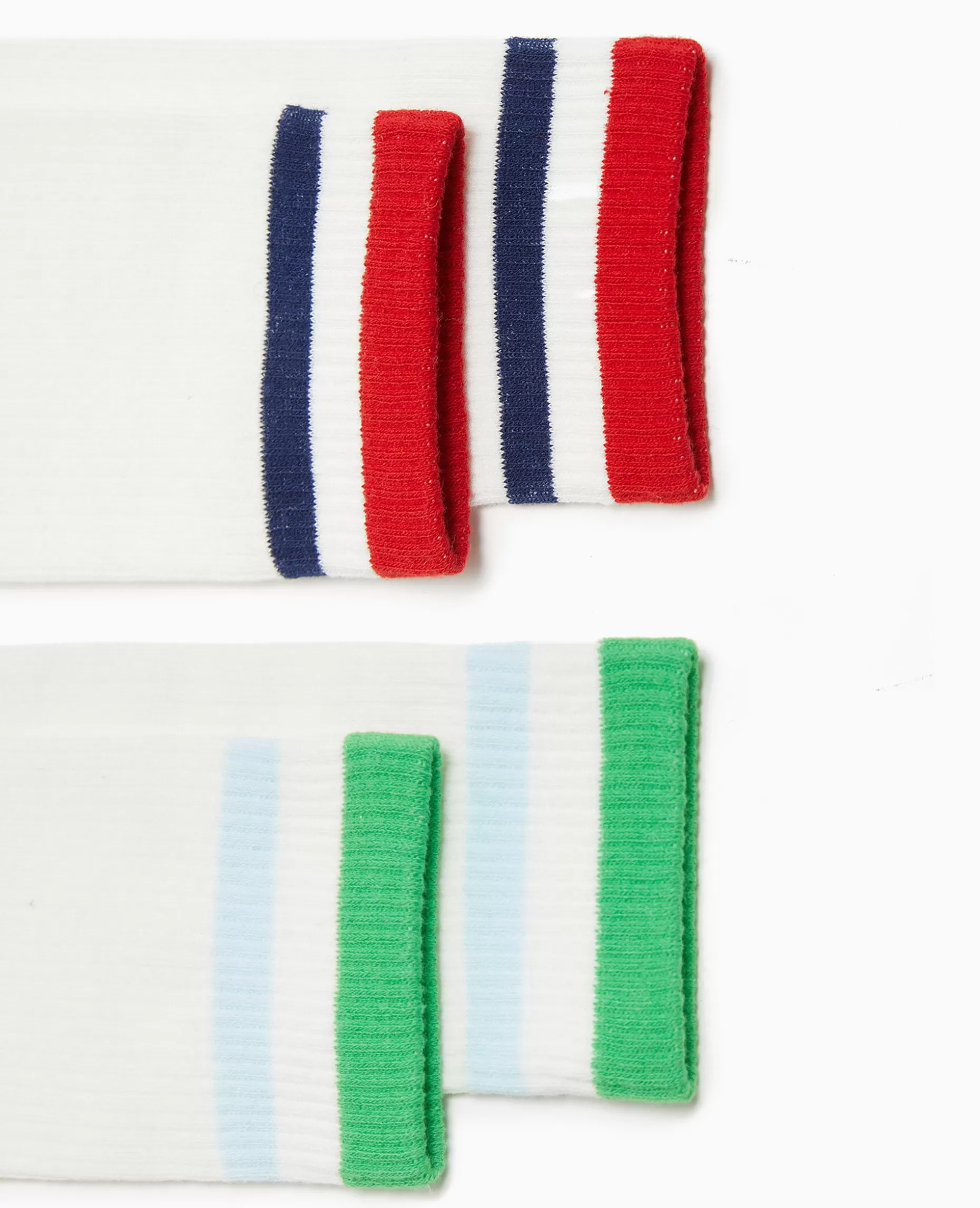 Best Pimkie Paire De Chaussettes Hautes Avec Bandes Couleur - rouge