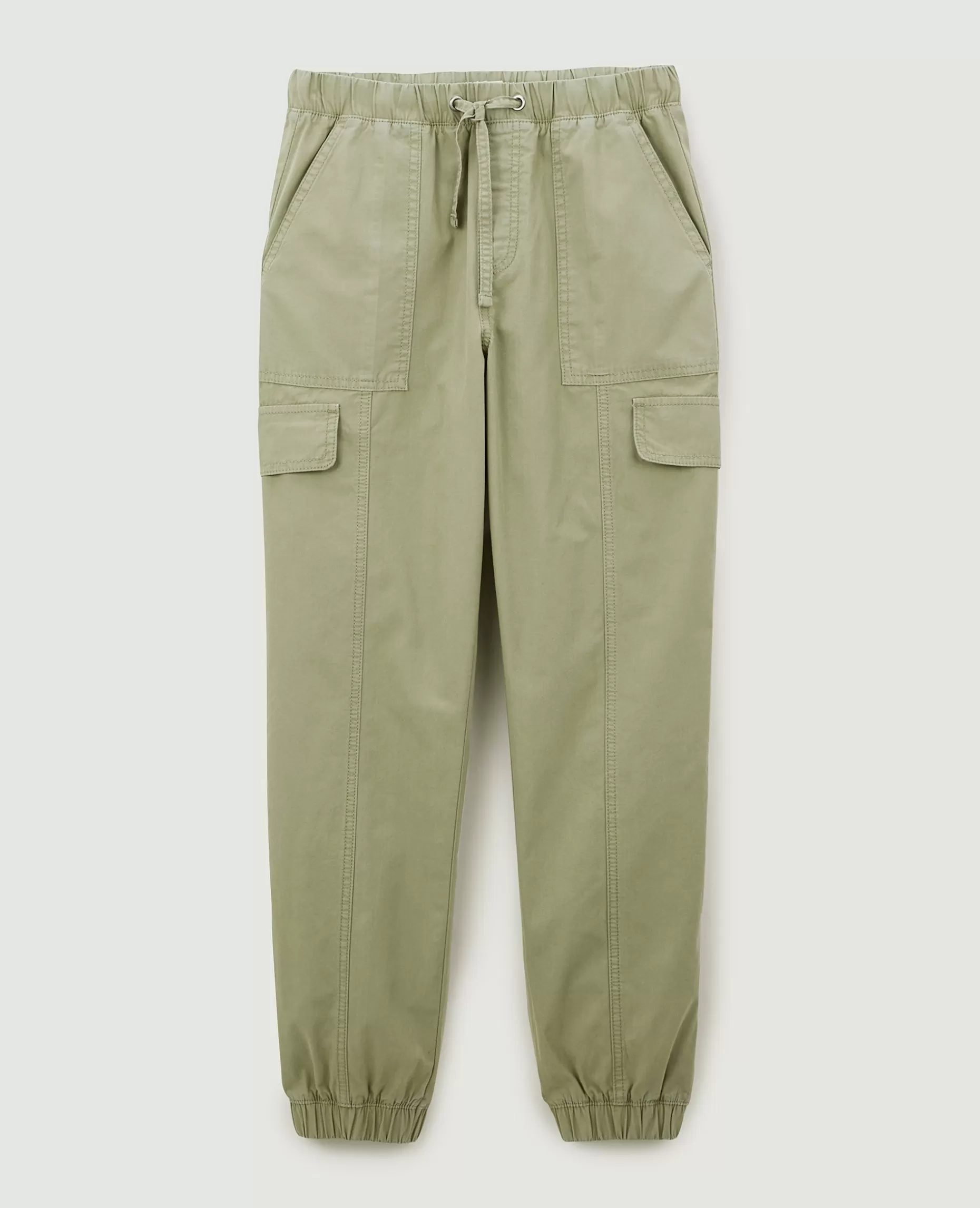 Store Pimkie Pantalon Cargo Taille Et Bas élastiqués - vert de gris