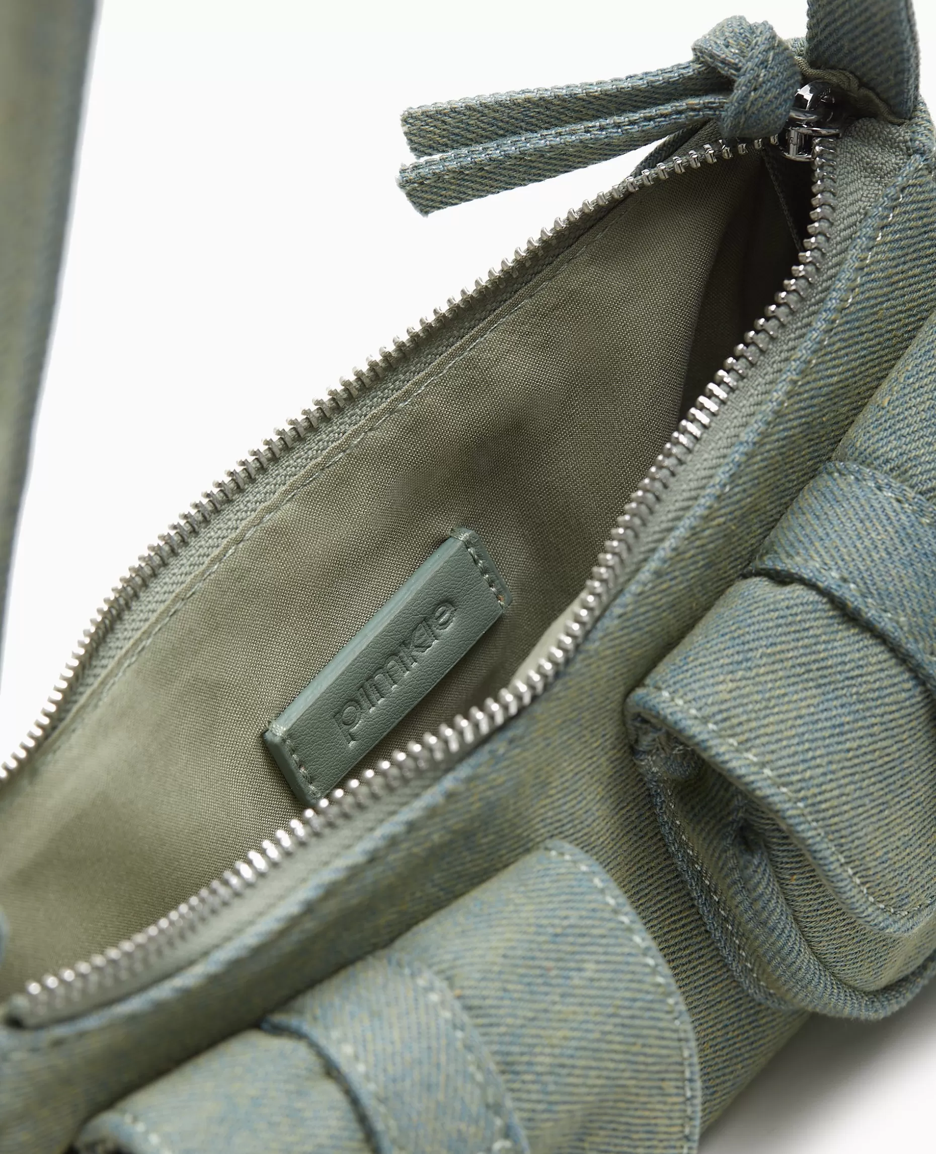Shop Pimkie Sac Multipoche En Jean Effet Dirty - bleu clair