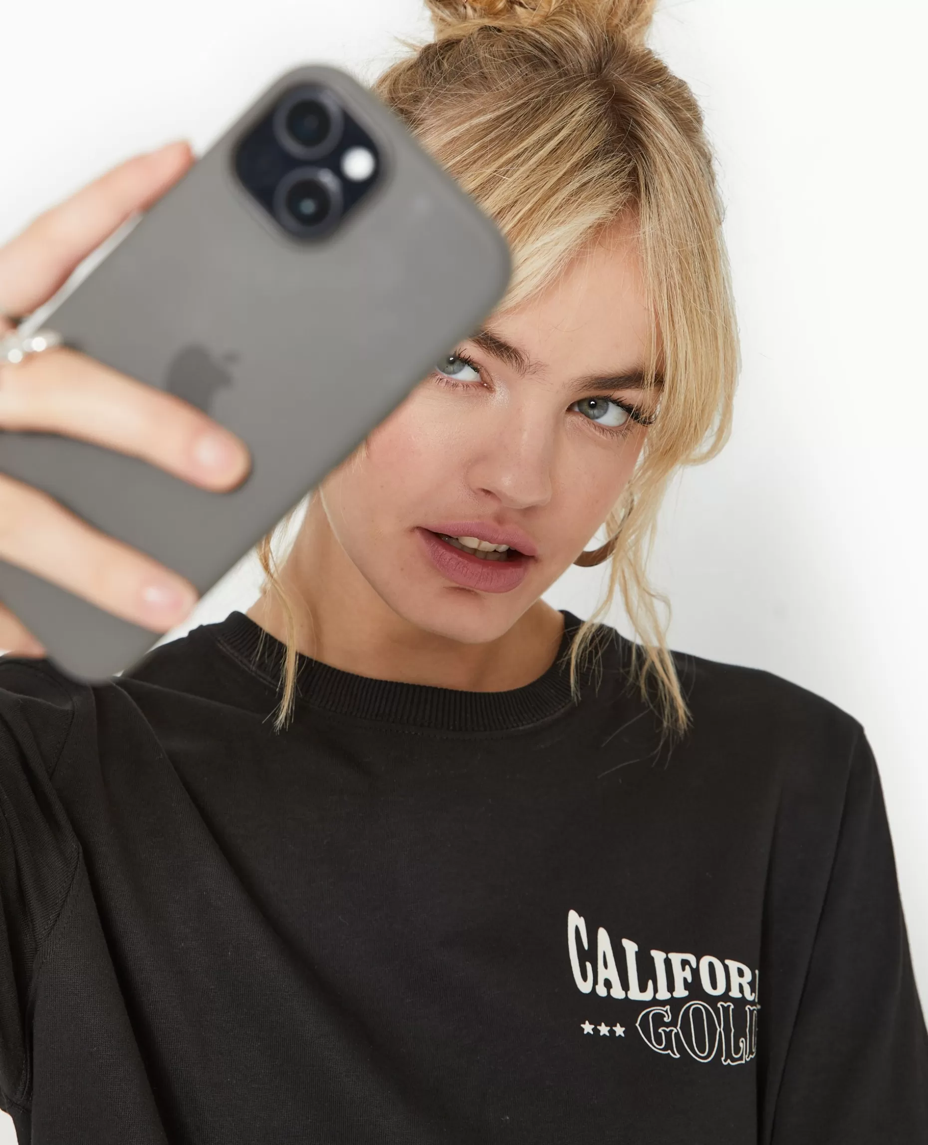 Discount Pimkie T-shirt Oversize Avec Print Devant Et Dos - noir