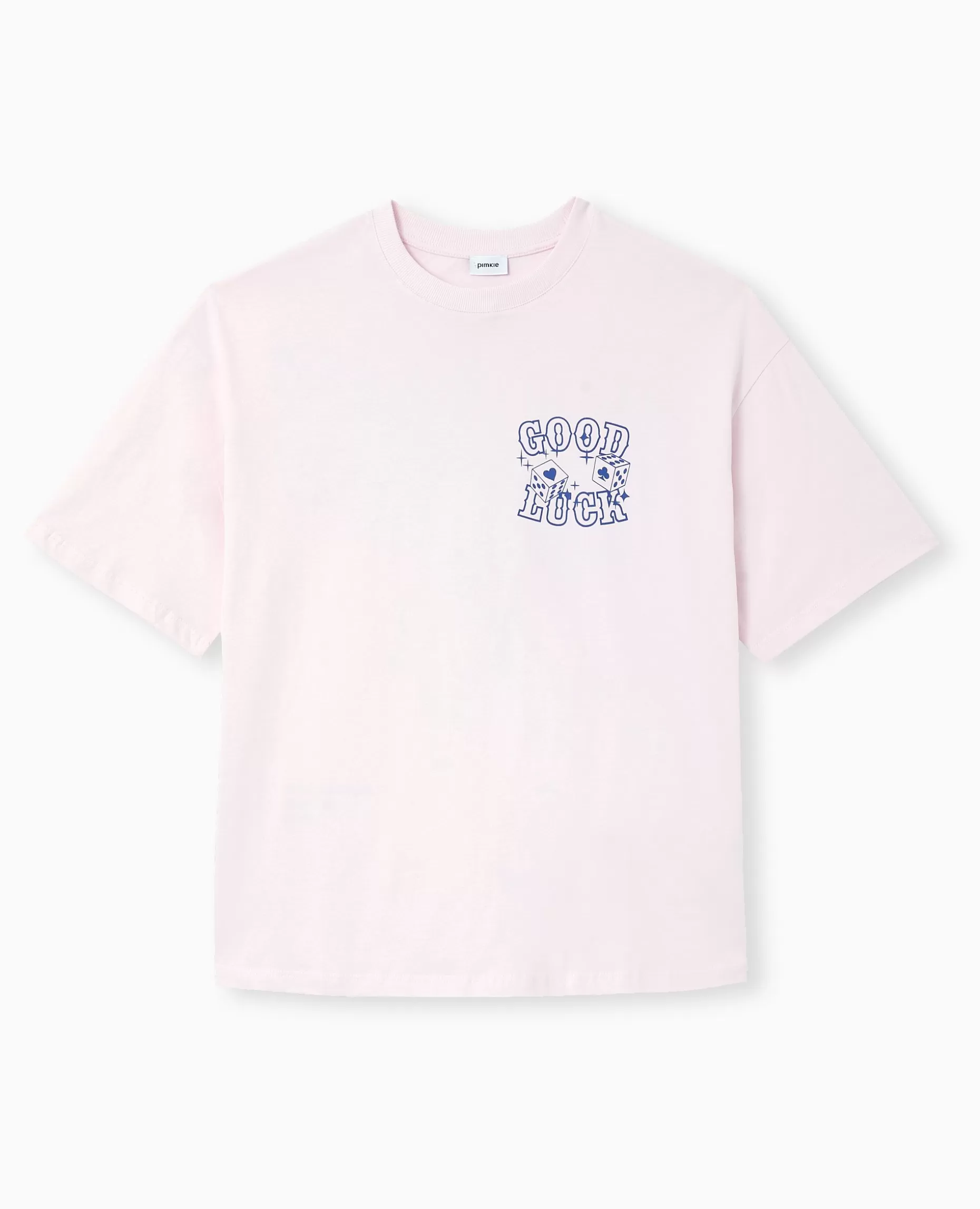 New Pimkie T-shirt Oversize Avec Print Devant Et Dos - rose clair