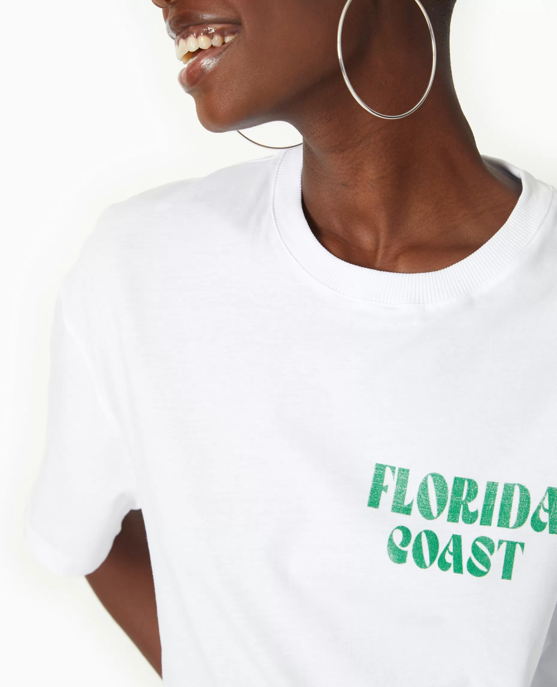 Flash Sale Pimkie T-shirt Oversize Avec Print Devant Et Dos - vert