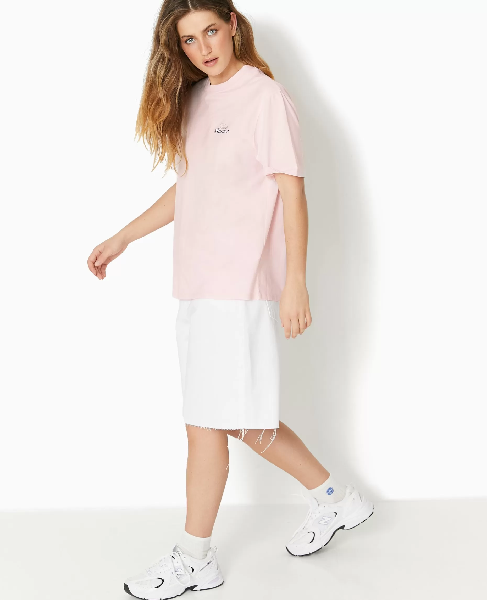 Shop Pimkie T-shirt Oversize Avec Print Poitrine Et Dos - rose